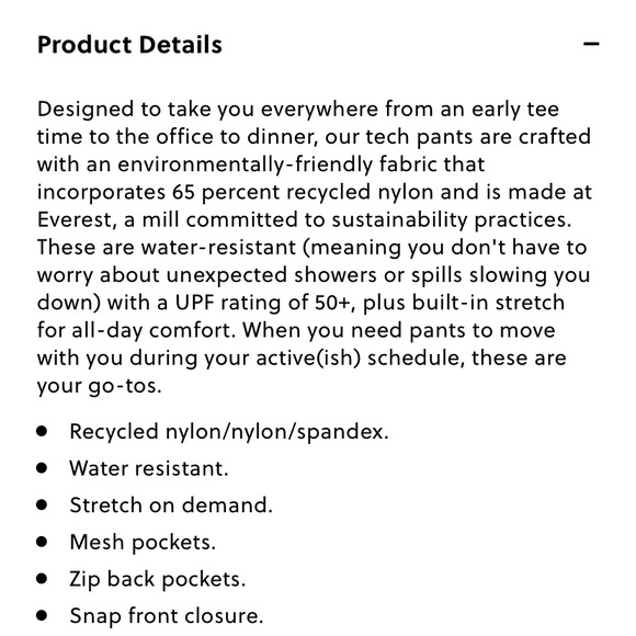 J. Crew 484 Slim-Fit Tech Pants - Picture 6 of 7